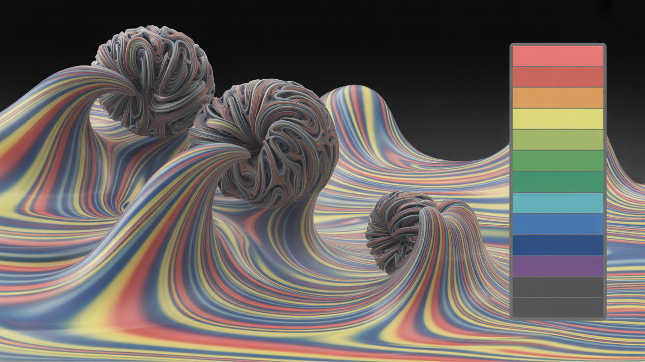 Turbulent Flow Structures in CFD Simulation