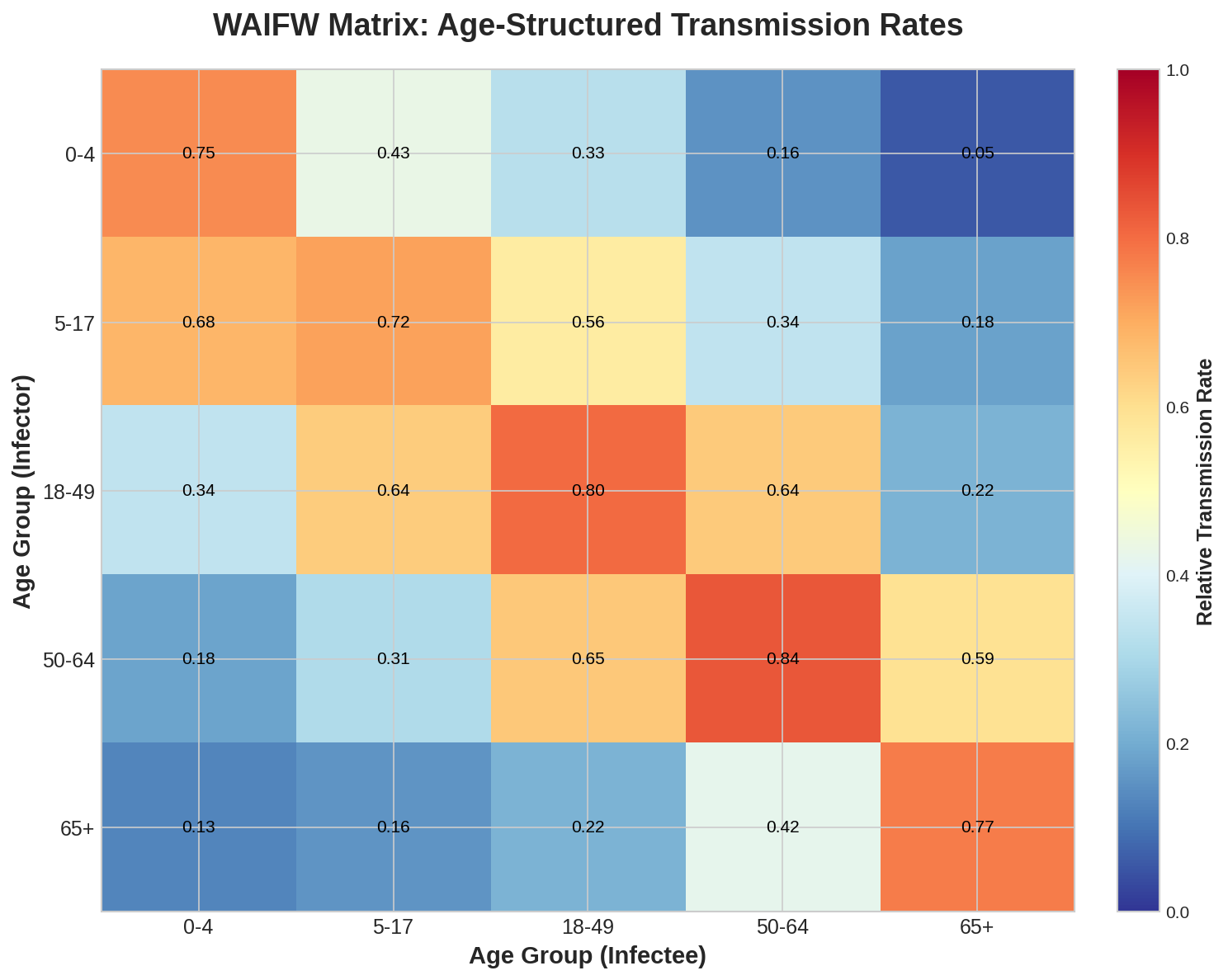 Age-Structured Transmission Matrix